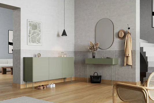 Toaletka Desin oliwka dąb nowoczesna loft