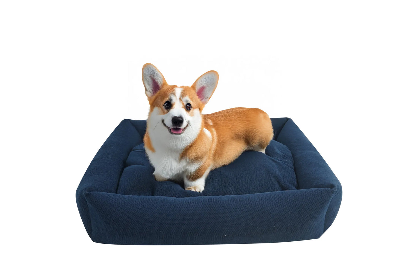 Legowisko 85x95 granatowe kot pies miękkie