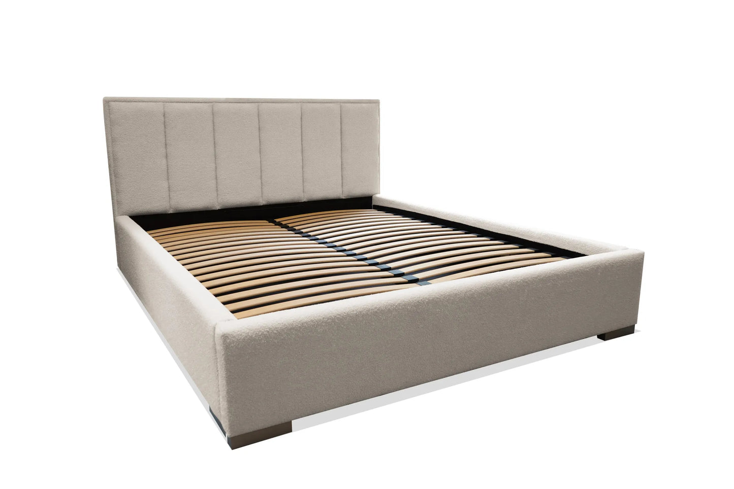 Łóżko Forest boucle beżowe nowoczesne