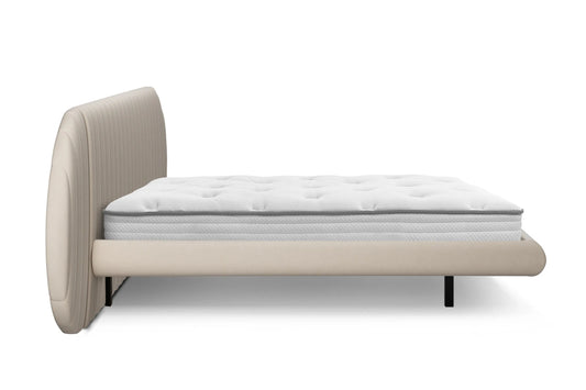 Łóżko Galin lewitujące 160x200 welur beżowe