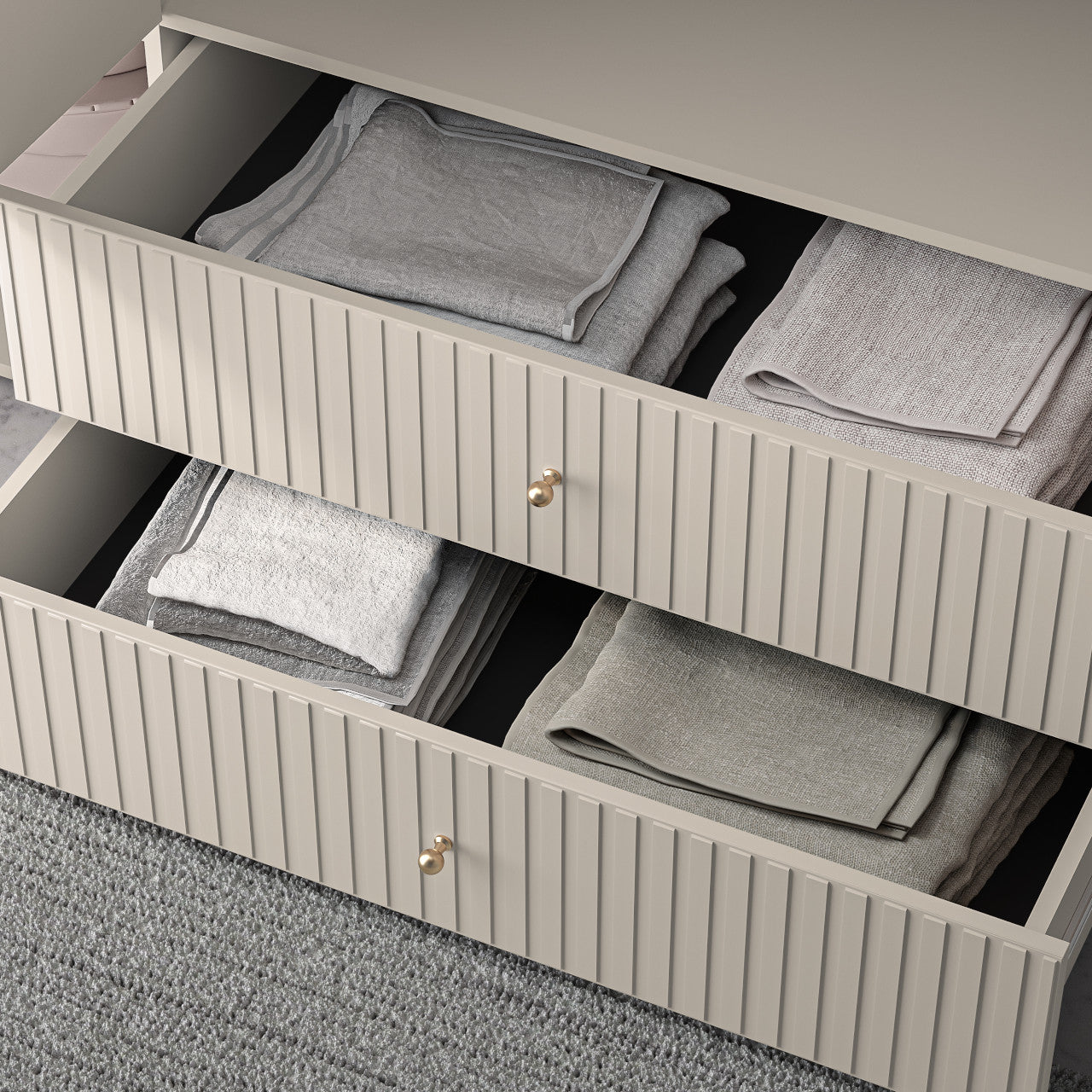 Szafa Sophie trzydrzwiowa nowoczesna kaszmir