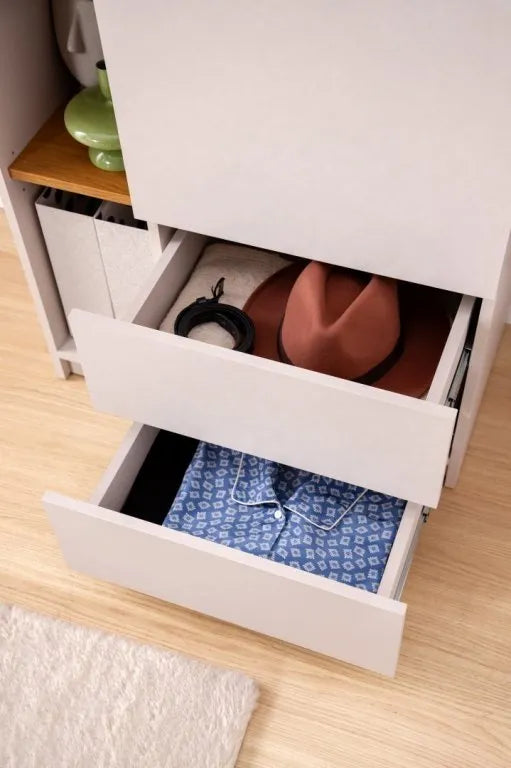 Szafa Fano jednodrzwiowa cashmere półki