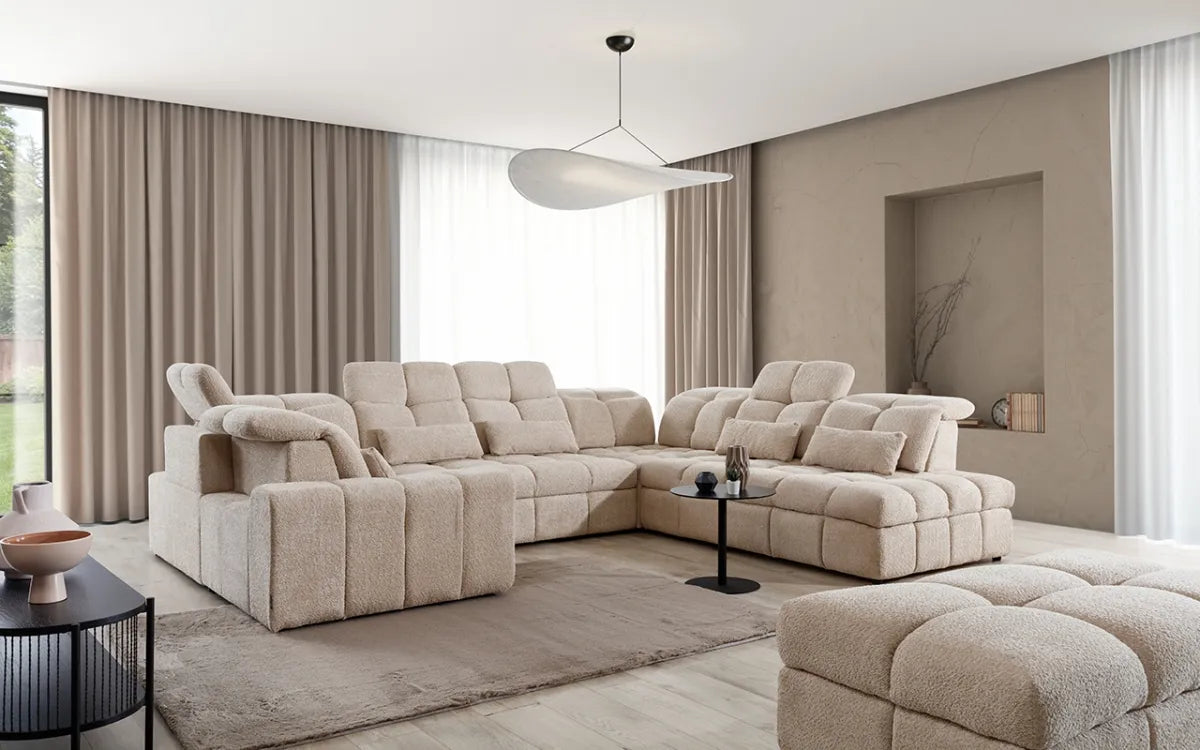 Narożnik Magnelio podkowa elekrycznie wysuwane siedzisko prawy