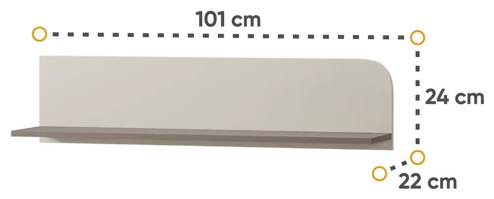 Zestaw nowoczesnych mebli z łóżkiem harmony, 5 elementów