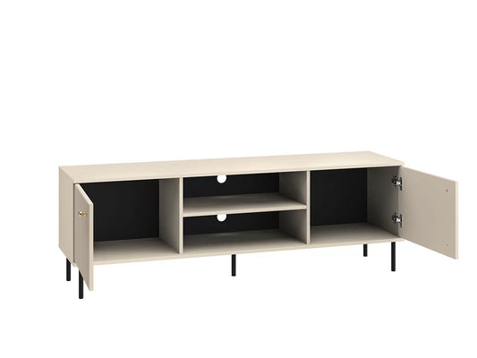 Szafka RTV Sophie kaszmir złoto lamele