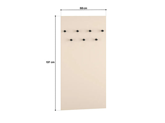 Wieszak Sophie panel ścienny cashmere szeroki