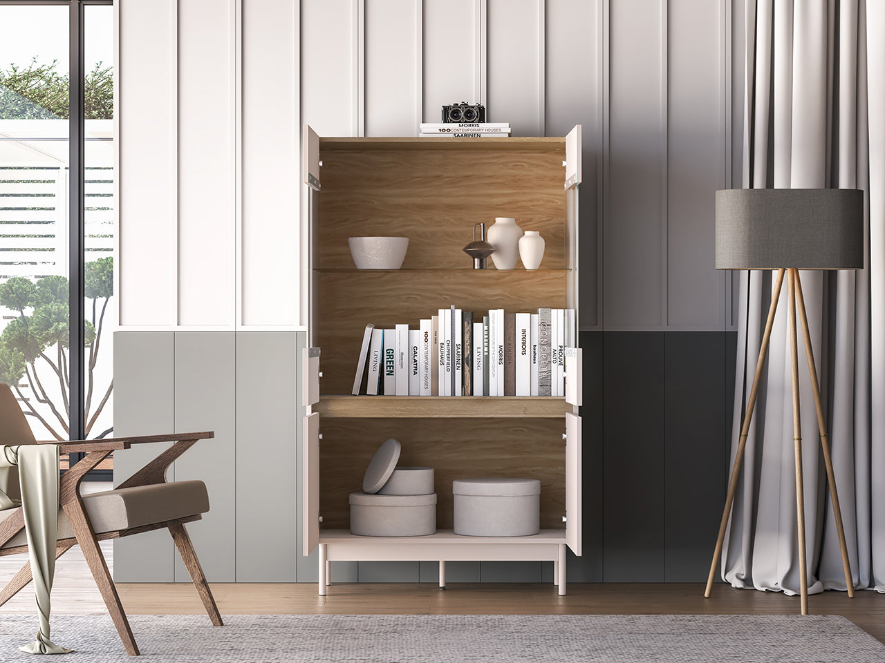 Witryna Dunea dwudrzwiowa cashmere