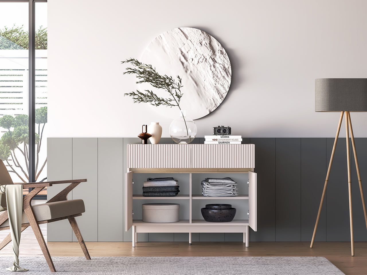 Komoda Dunea dwudrzwiowa