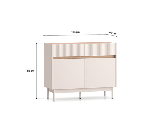 Komoda Dunea dwudrzwiowa