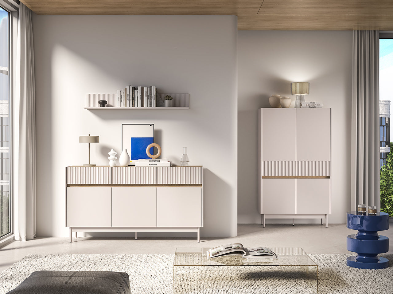 Półka Dunea cashmere ryflowana