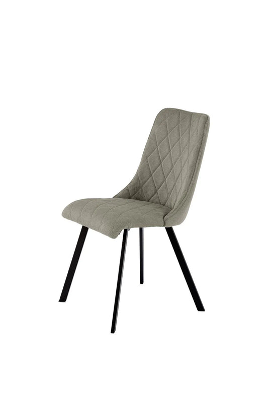 Krzesło 561 oliwkowe metalowe nogi dzianina