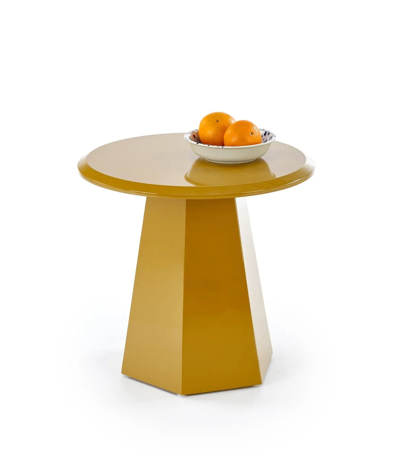 Stolik kawowy Loca ława musztardowy połysk