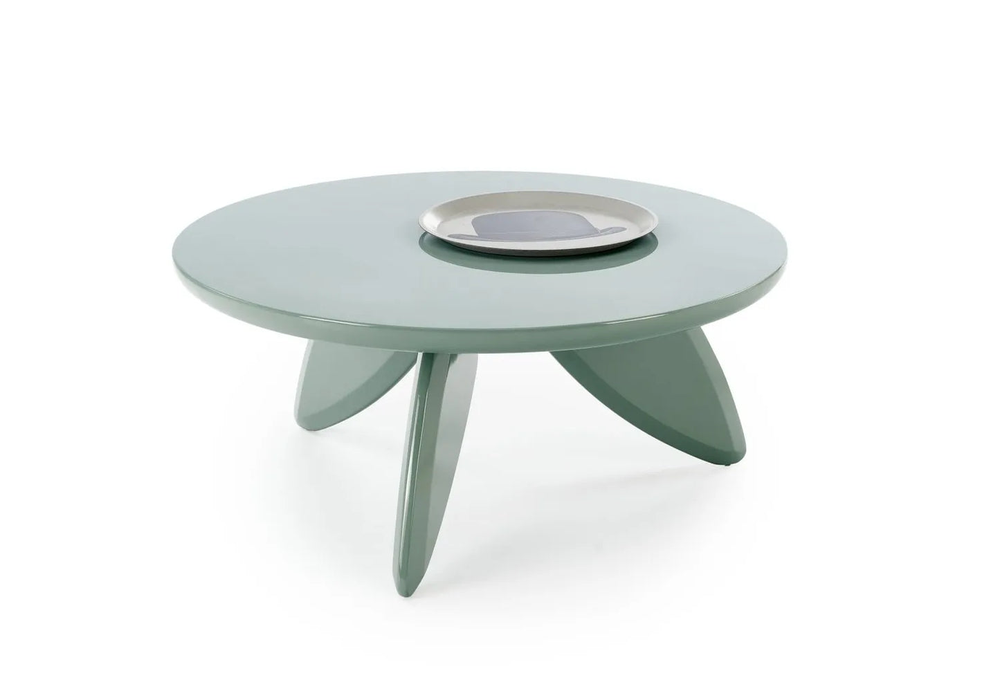 Stolik kawowy Soraya 2 jasnoniebieski okrągły