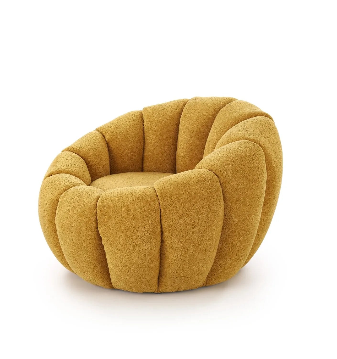 Fotel Gaspar wypoczynkowy musztardowy szenil