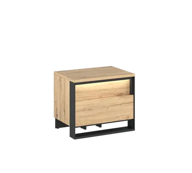 Szafka nocna Quant z oświetleniem dąb artisan
