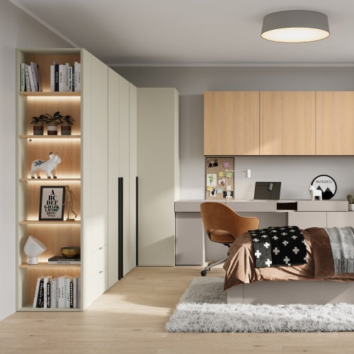 Regał wąski WOOW WO-05 vinceza bielona