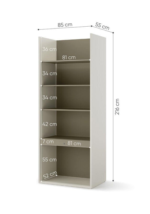 Regał szeroki WOOW WO-04 eukaliptus