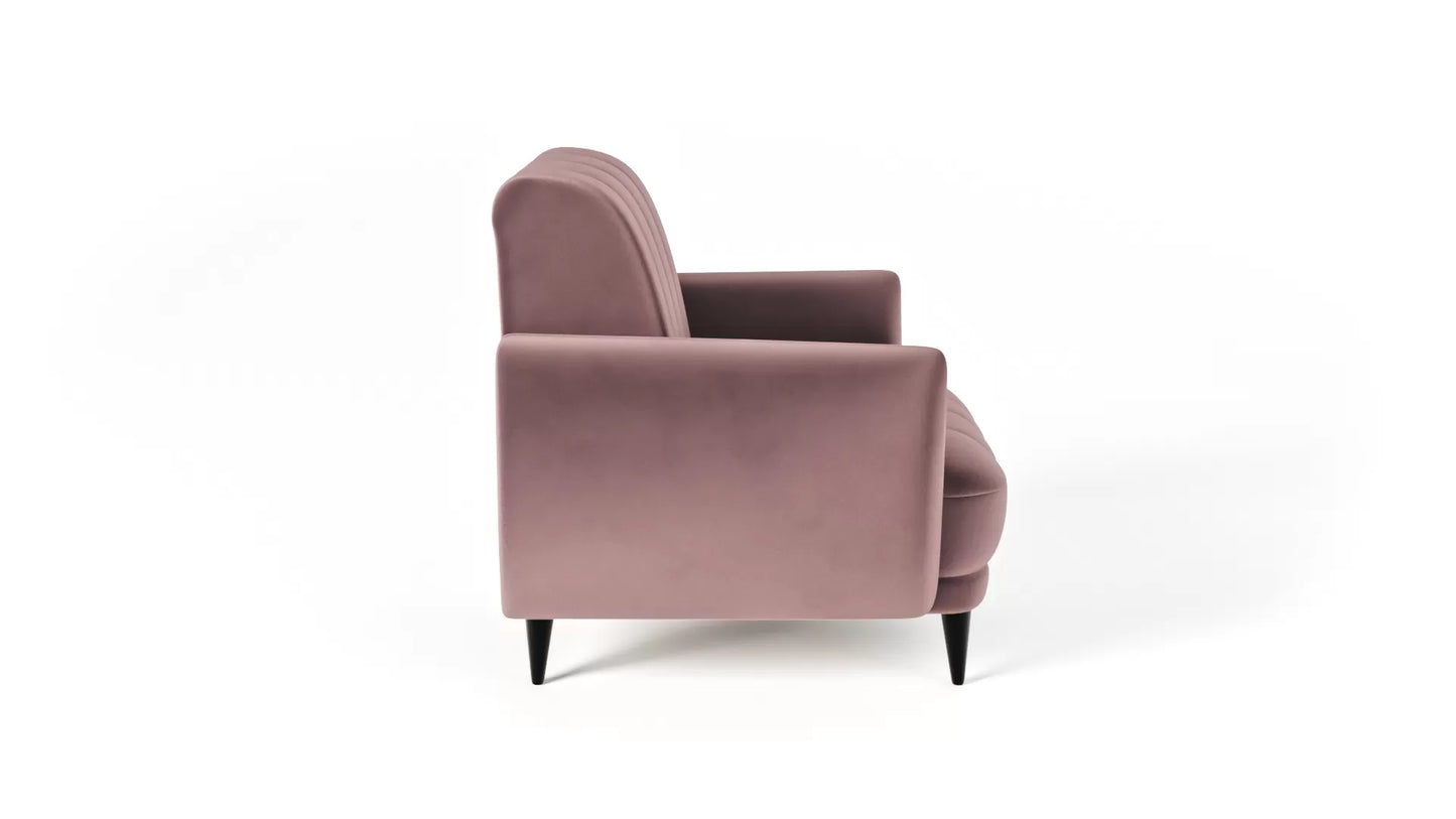 Fotel Roy pudrowy róż