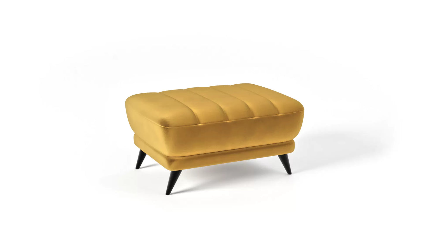 Puf Roy musztardowy velvet