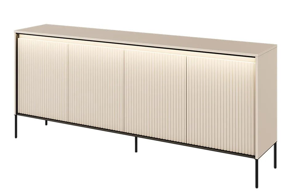 Komoda Trend beżowa z oświetleniem frez