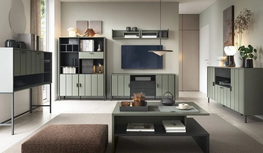 Barek Shirley szarozielony metalowe nóżki