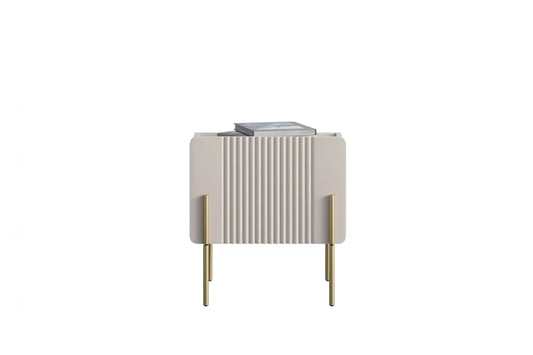 Szafka nocna Malmi cashmere nóżki złote