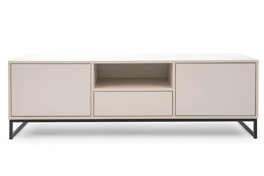 Szafka RTV Genua beż piaskowy metalowy stelaż