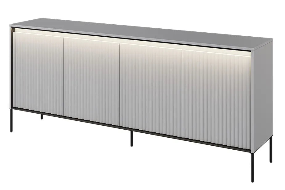 Komoda Trend szara z oświetleniem frez