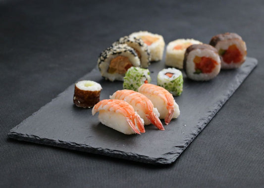 Łupek kamienny- taca do serwowania dań 17 x 34 cm