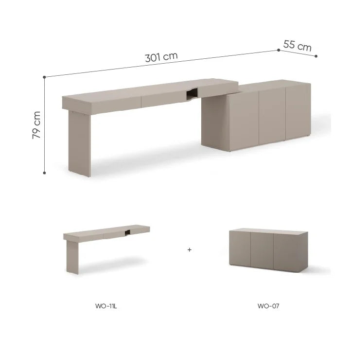 Zestaw mebli WOOW SET-04L (WO-11L,07)