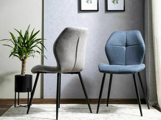 Krzesło Frank koral dzianina metalowe nogi