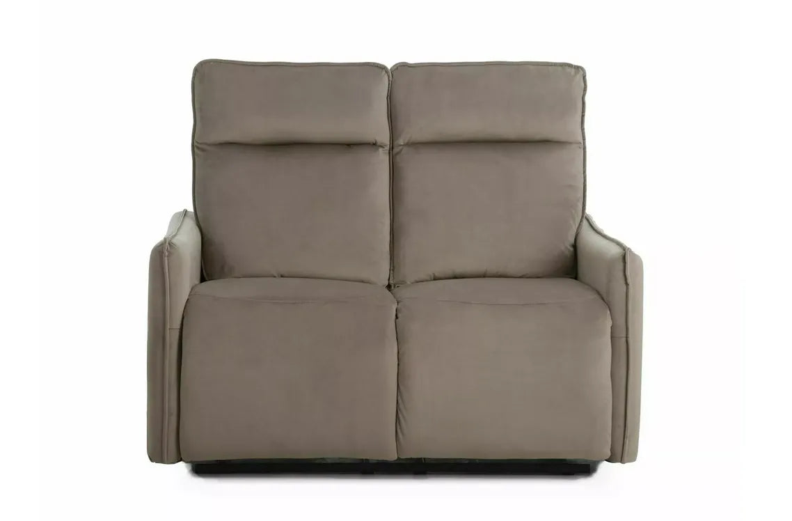 Sofa Travis rozkładana 2-osobowa velvet ciemny beż