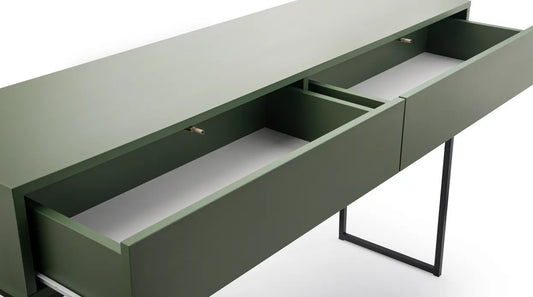 Toaletka Genua butelkowa zieleń szuflady