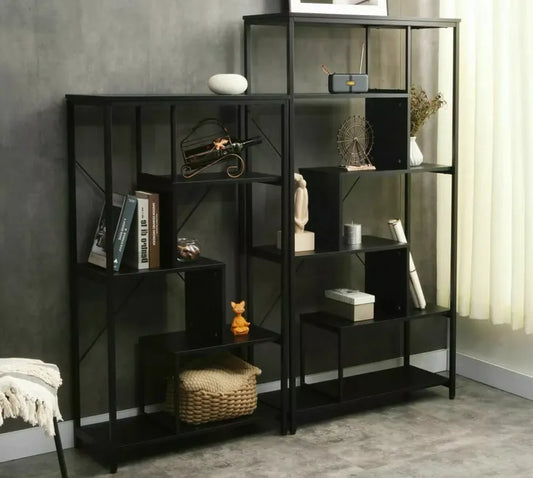 Regał Net czarny nowoczesny metal