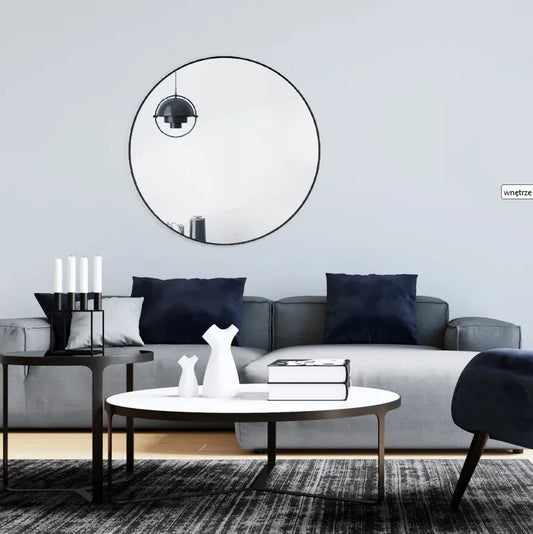 Lustro Loft czarna rama