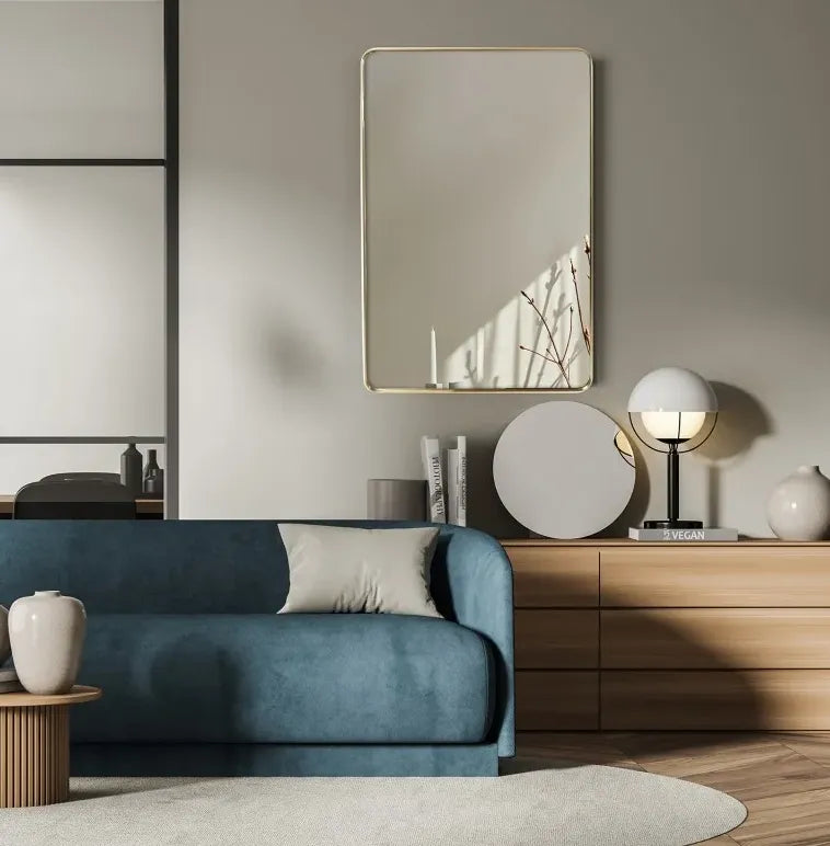 Lustro Zen złota rama