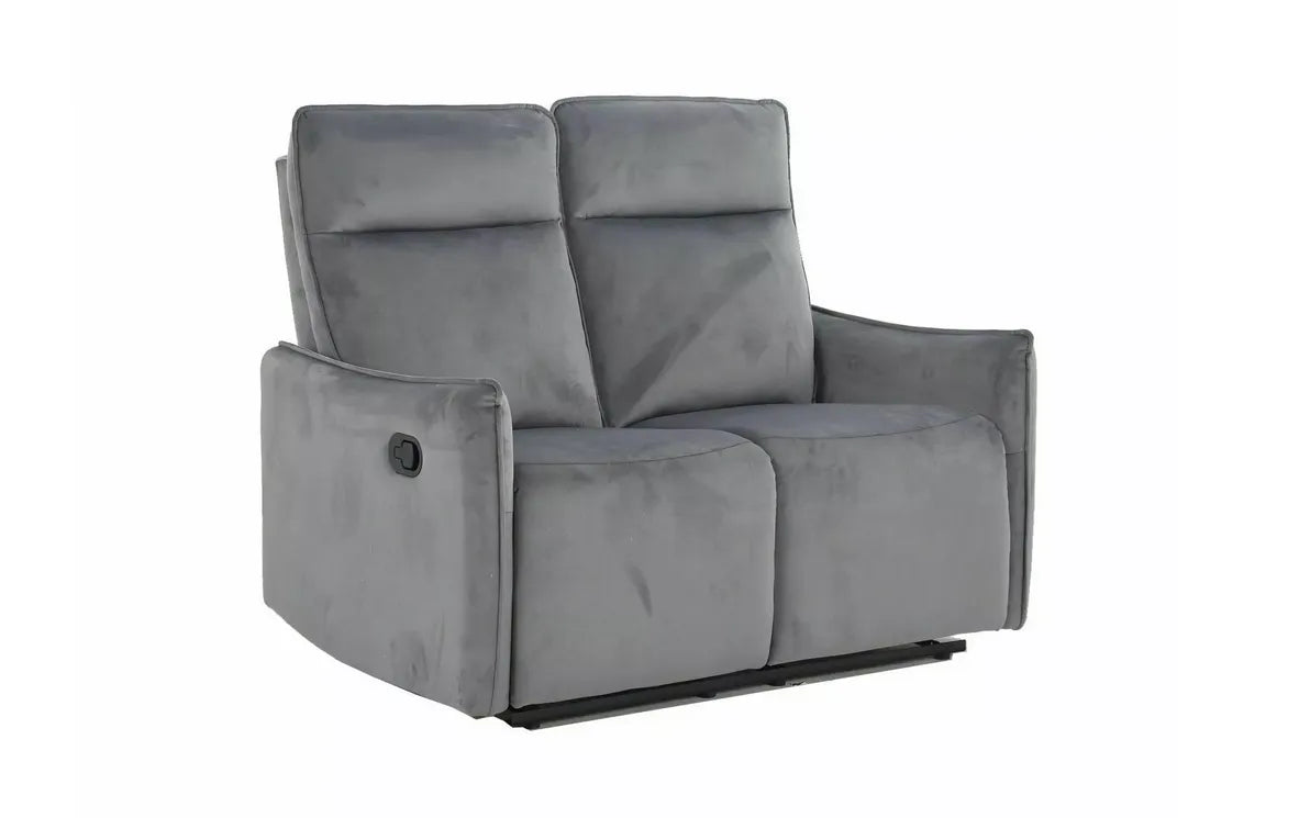 Sofa Travis rozkładana 2-osobowa velvet szara
