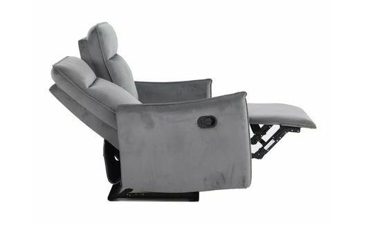 Sofa Travis rozkładana 2-osobowa velvet szara