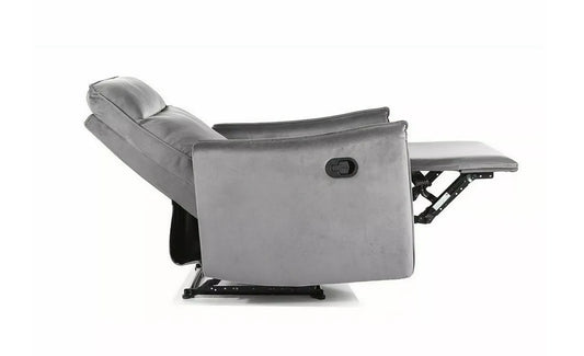 Fotel Travis rozkładany szary velvet