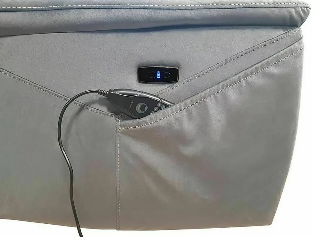 Fotel Neptun M z funkcją masażu czarny velvet