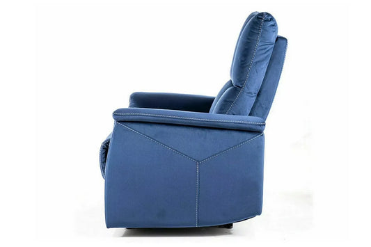 Fotel Neptun M z funkcją masażu granatowy velvet