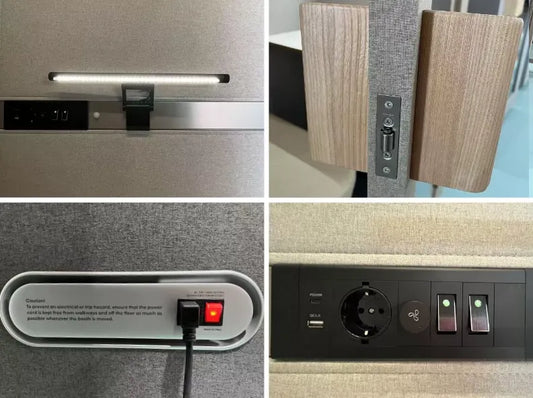 Kabina wygłuszająca Monday hazel beżowa