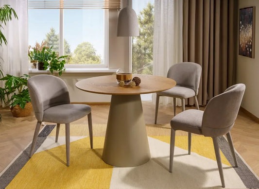 Krzesło Tino Wind tapicerowane oliwkowe