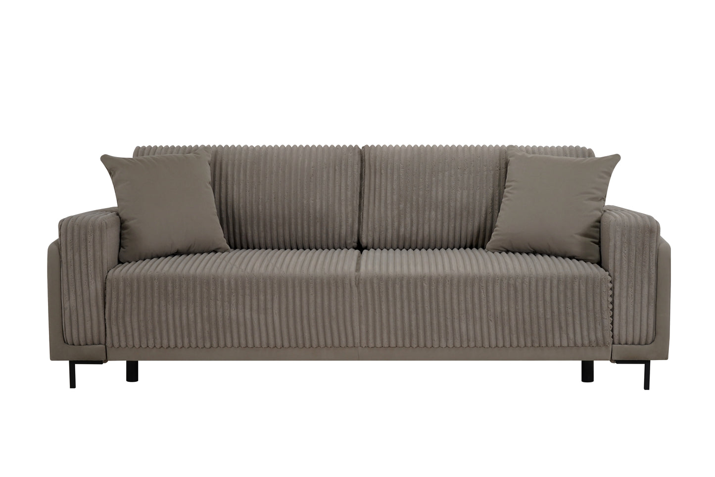 Sofa Arosa – miękka, sztruksowa, beżowa
