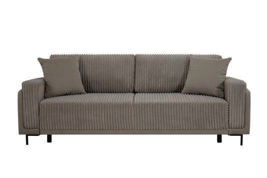 Sofa Arosa – miękka, sztruksowa, beżowa