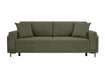 Sofa Arosa – miękka, sztruksowa, oliwkowa