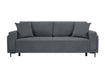 Sofa Arosa – miękka, sztruksowa, szara