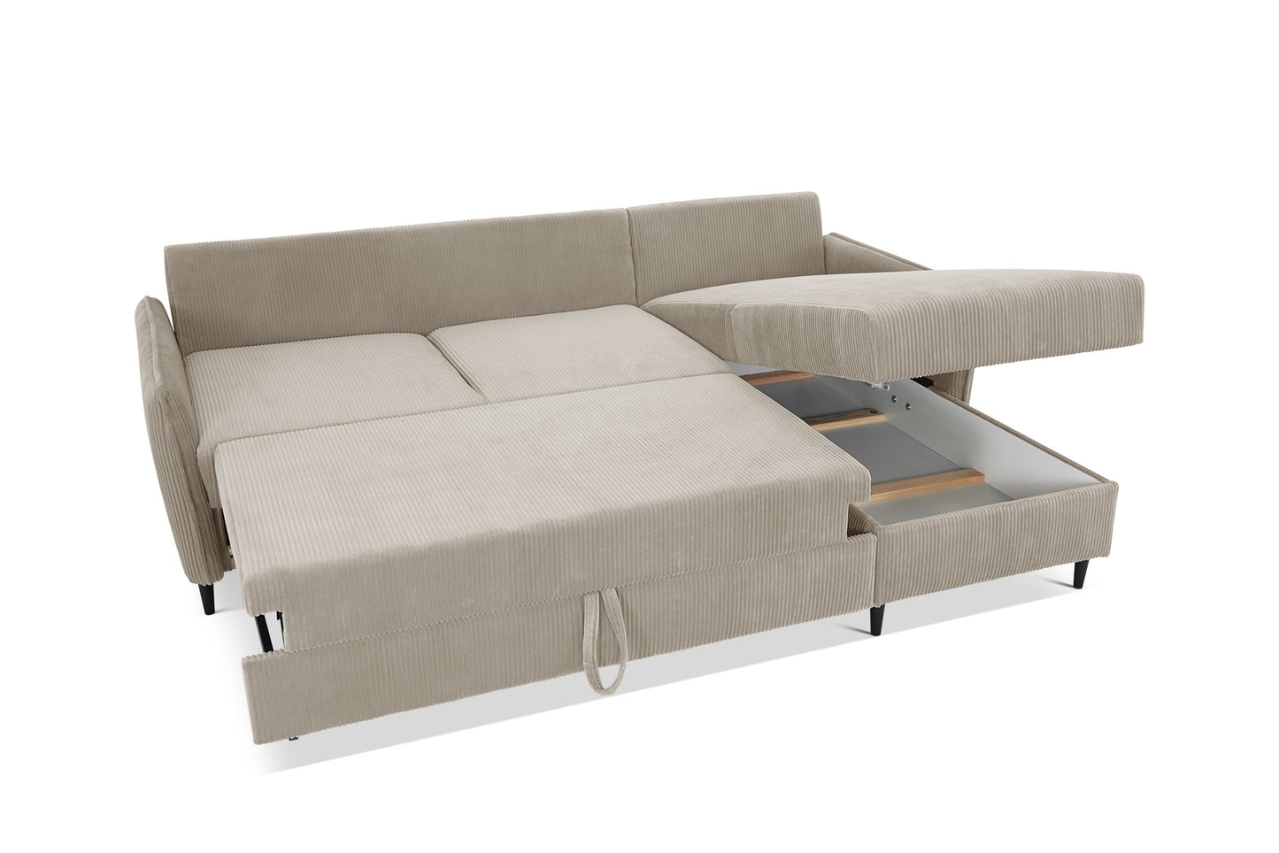 Narożnik Milo uni beżowy nowoczesny