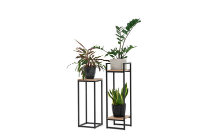 Kwietnik Loft KV2 metalowy wysoki półki