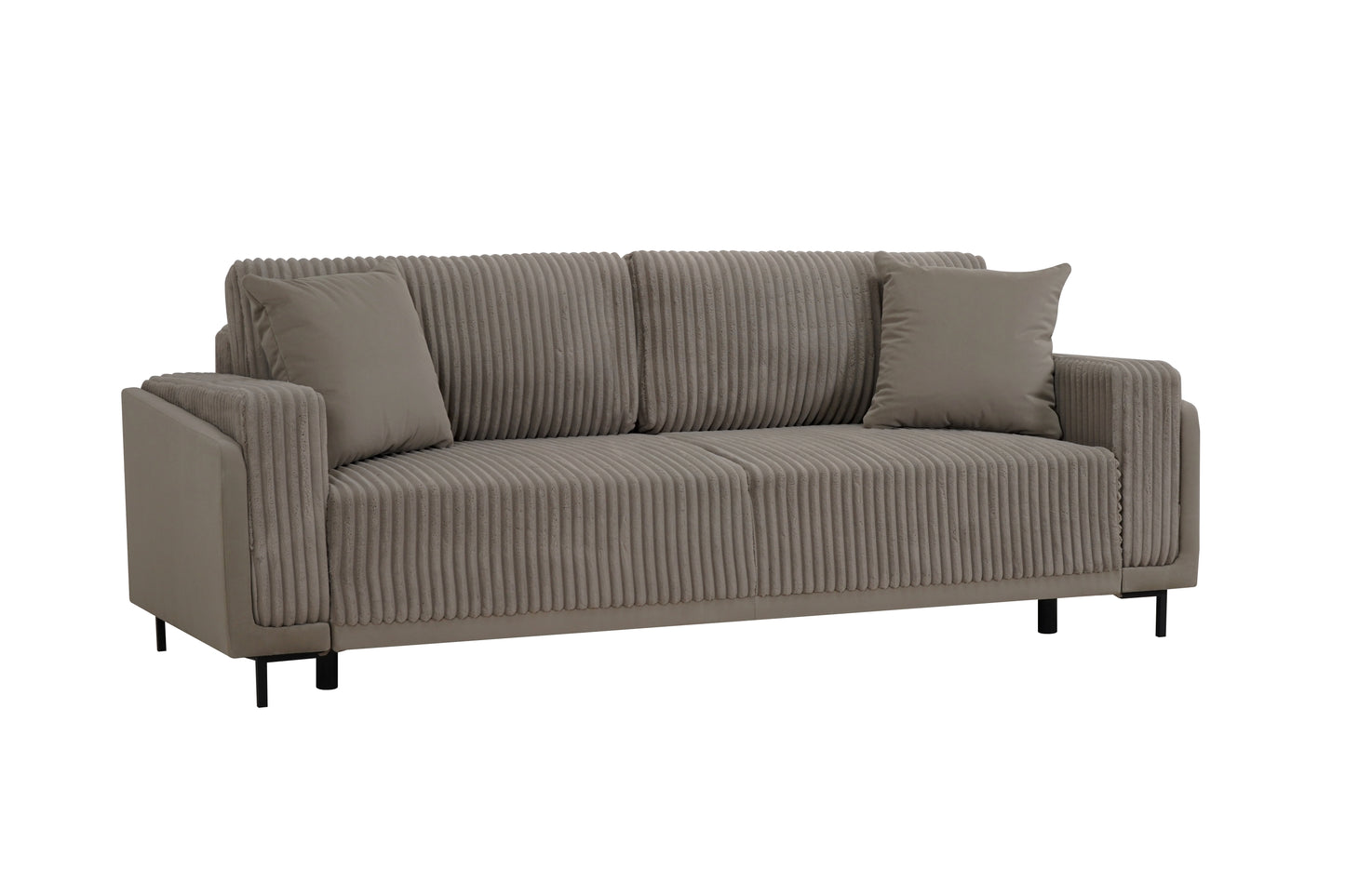 Sofa Arosa – miękka, sztruksowa, beżowa